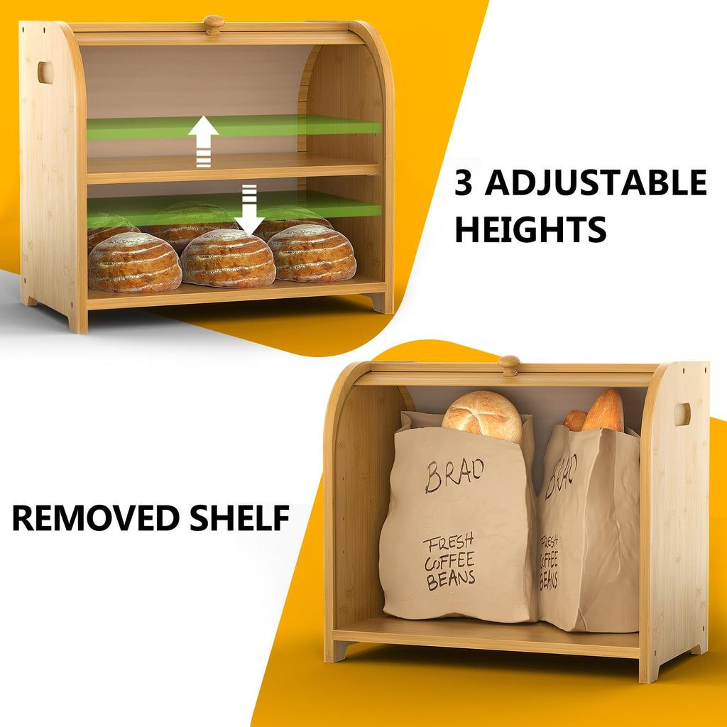 Bamboo Bread Box D91792