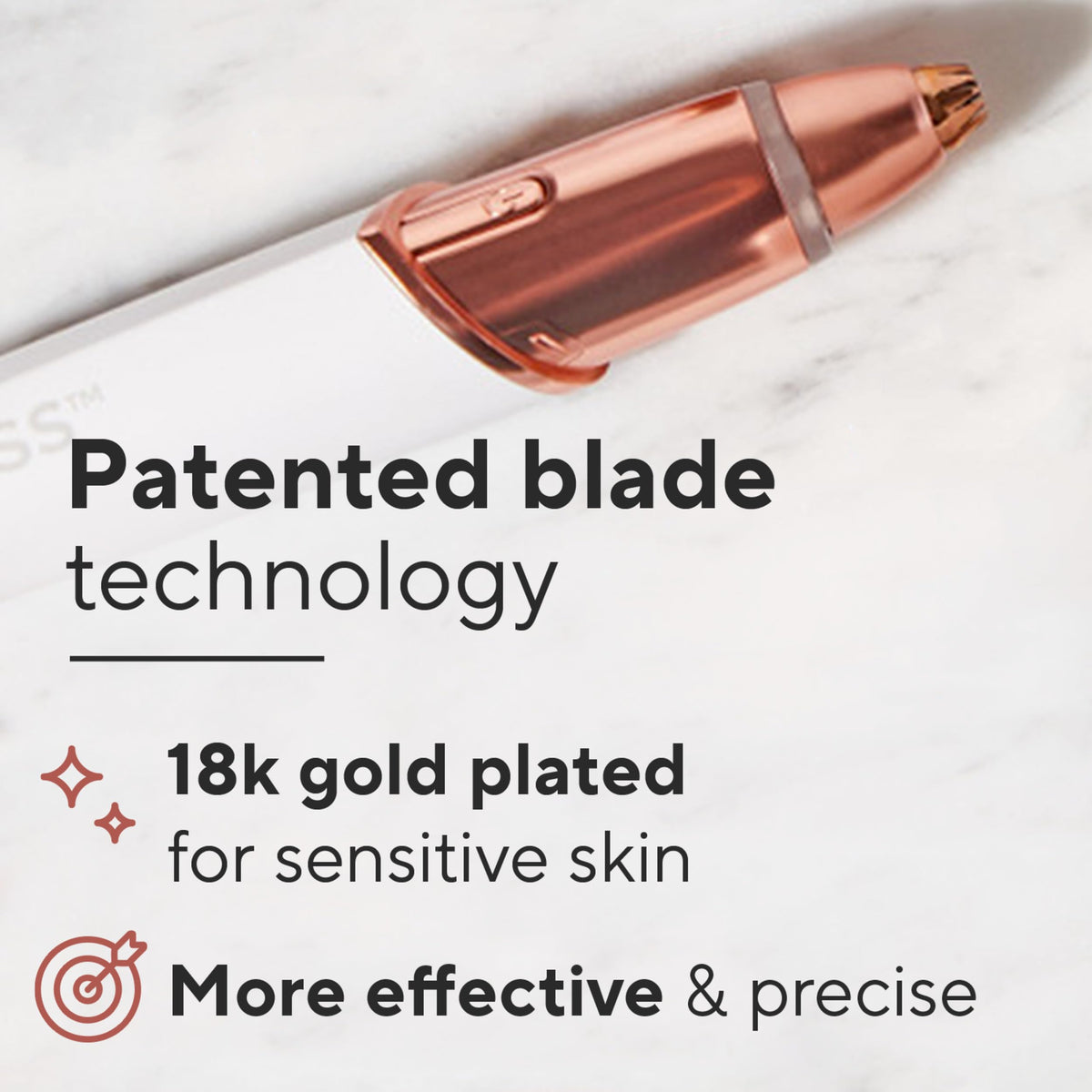 Electric Eyebrow Hair Remover with LED Light C744937