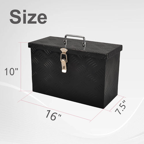 16 Inch Aluminum Truck Bed Tool Box Black V6668