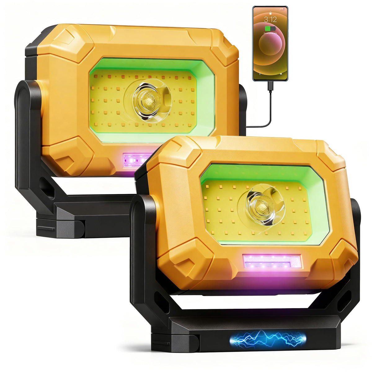2 Pack 1500LM COB LED Work Light Z3396