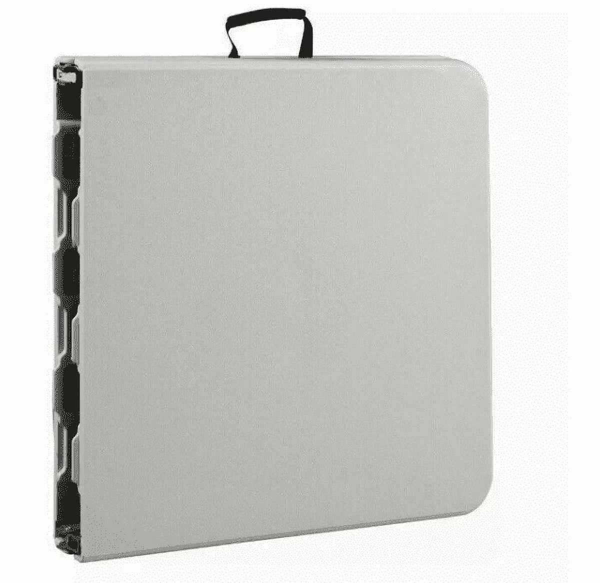 6 Foot Fold-in-Half Folding Table White Speckle HDPE Top M8687