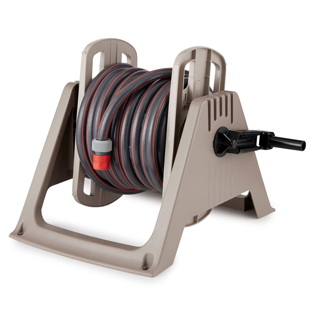 100 ft. Wall Mount Resin Garden Hose Reel with Lid I612761