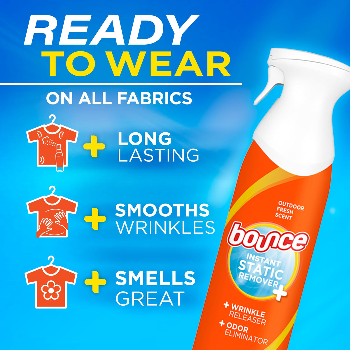 3 in 1 Wrinkle Releaser Clothing Spray 9.7 ounces Pack of 2 C23164