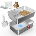 L Stainless Steel Sifting Litter Box J8631