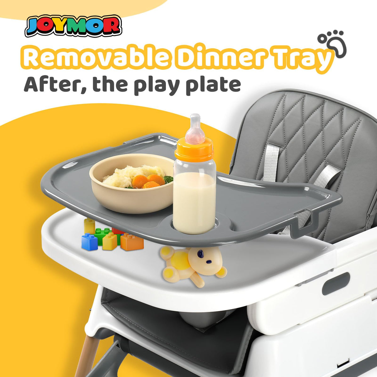 5 in 1 Portable High Chair with Double Tray M933968