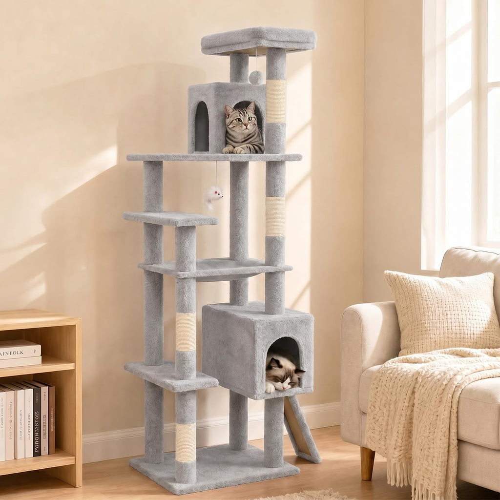 70 Inches Cat Tree with Ladder Q181147