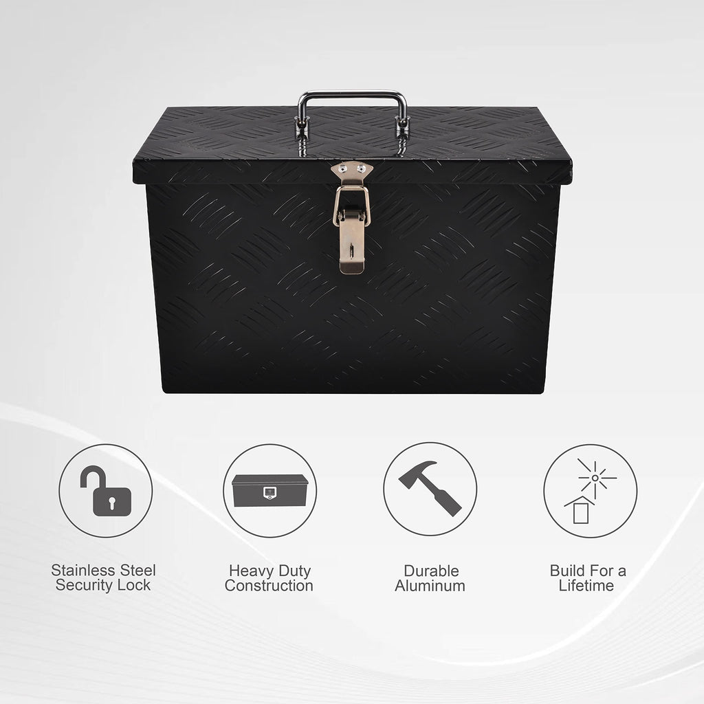 16 Inch Aluminum Truck Bed Tool Box Black V6668