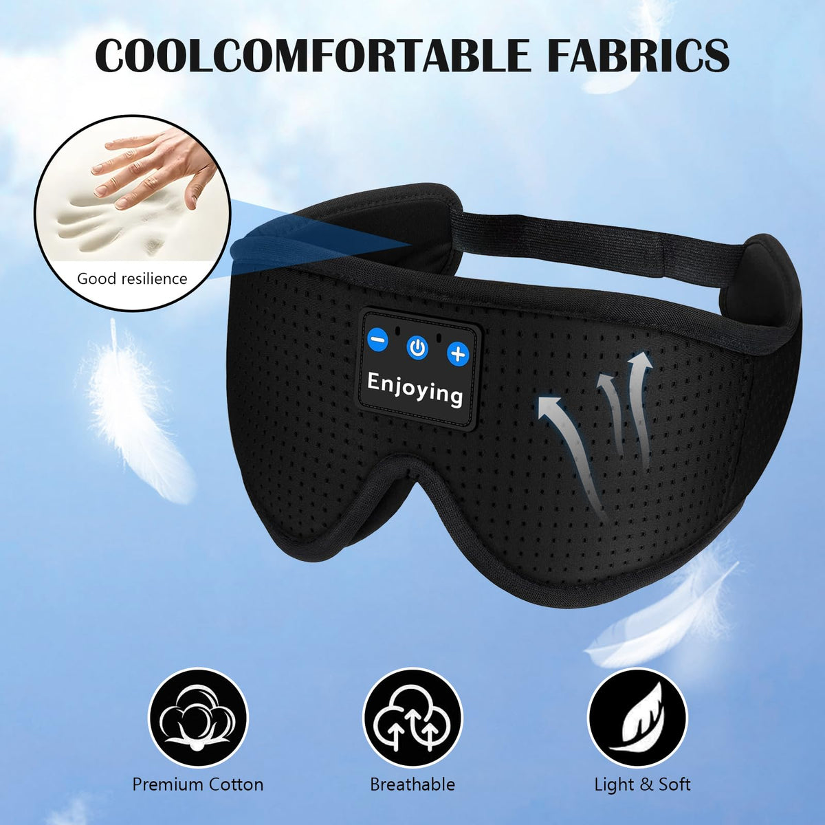 Sleep Mask with Bluetooth Headphones J115