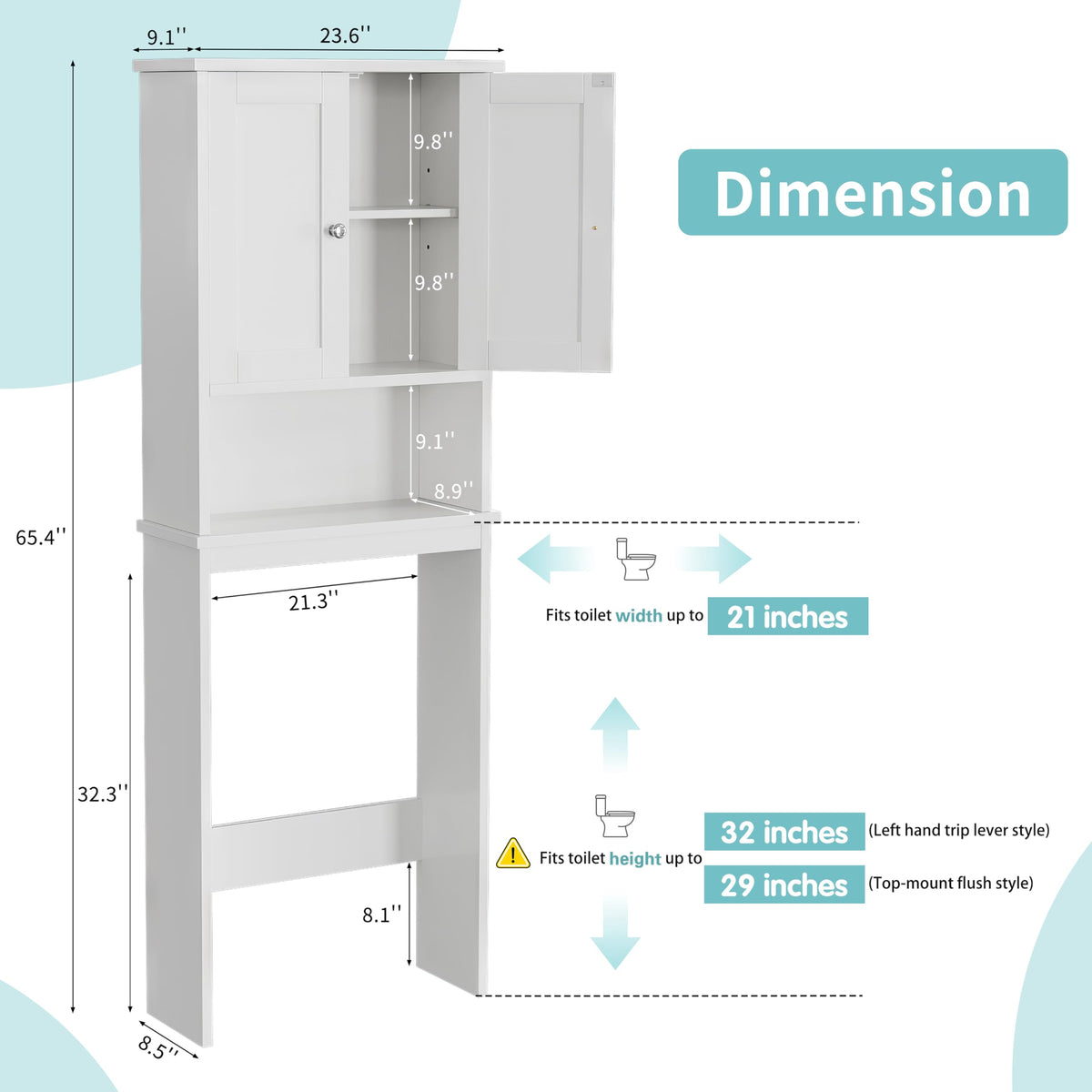 Over the Toilet Storage Cabinet H73162