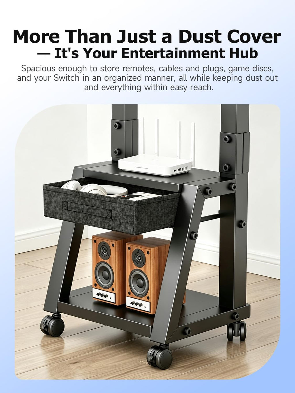 Mobile TV Cart with Storage Drawer for 32-75 inch TVs L803357