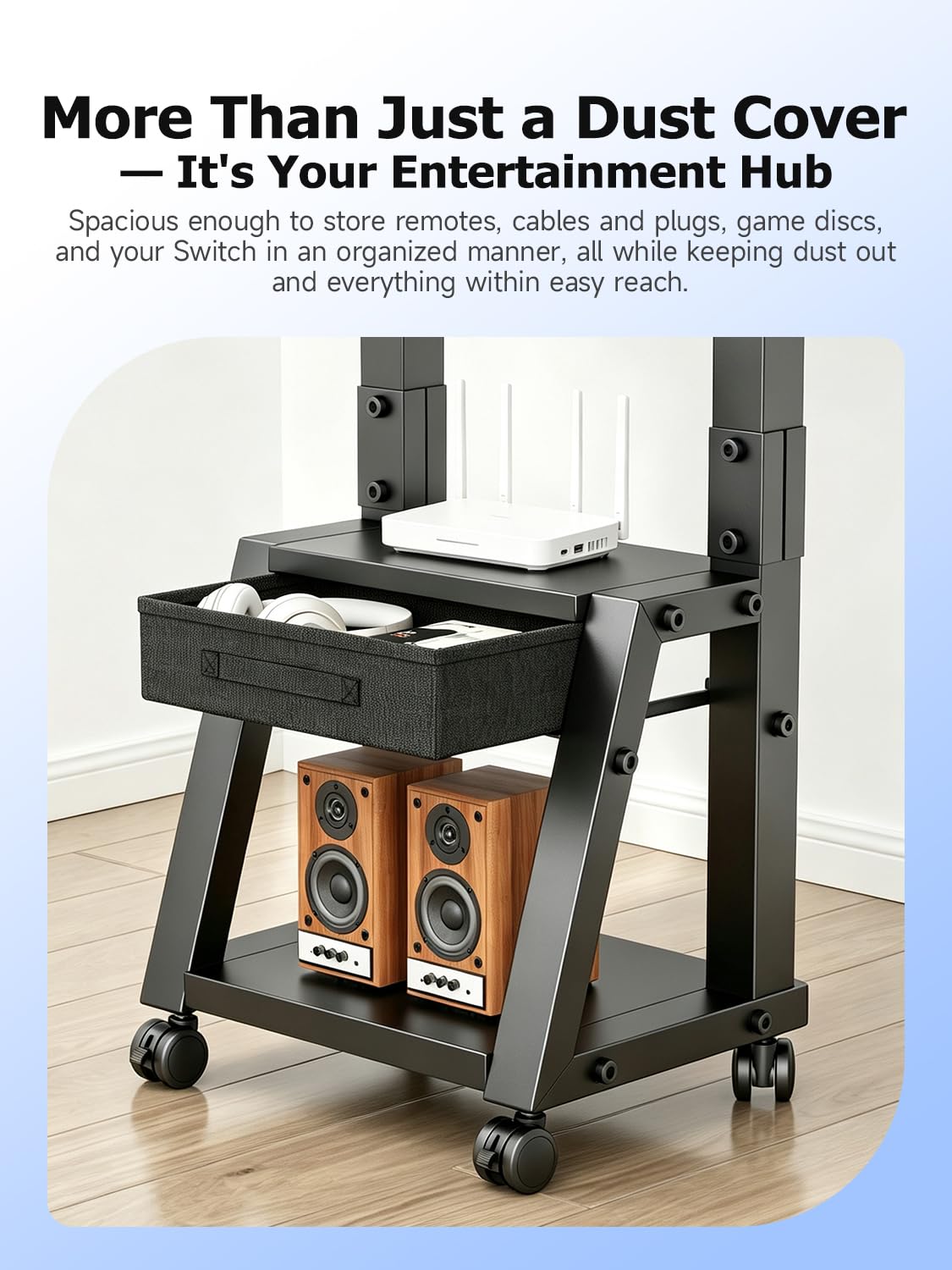Mobile TV Cart with Storage Drawer for 32-75 inch TVs L803357