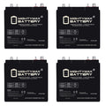 6V 210AH Dual Terminal SLA Replacement Battery 4 Pack G4727
