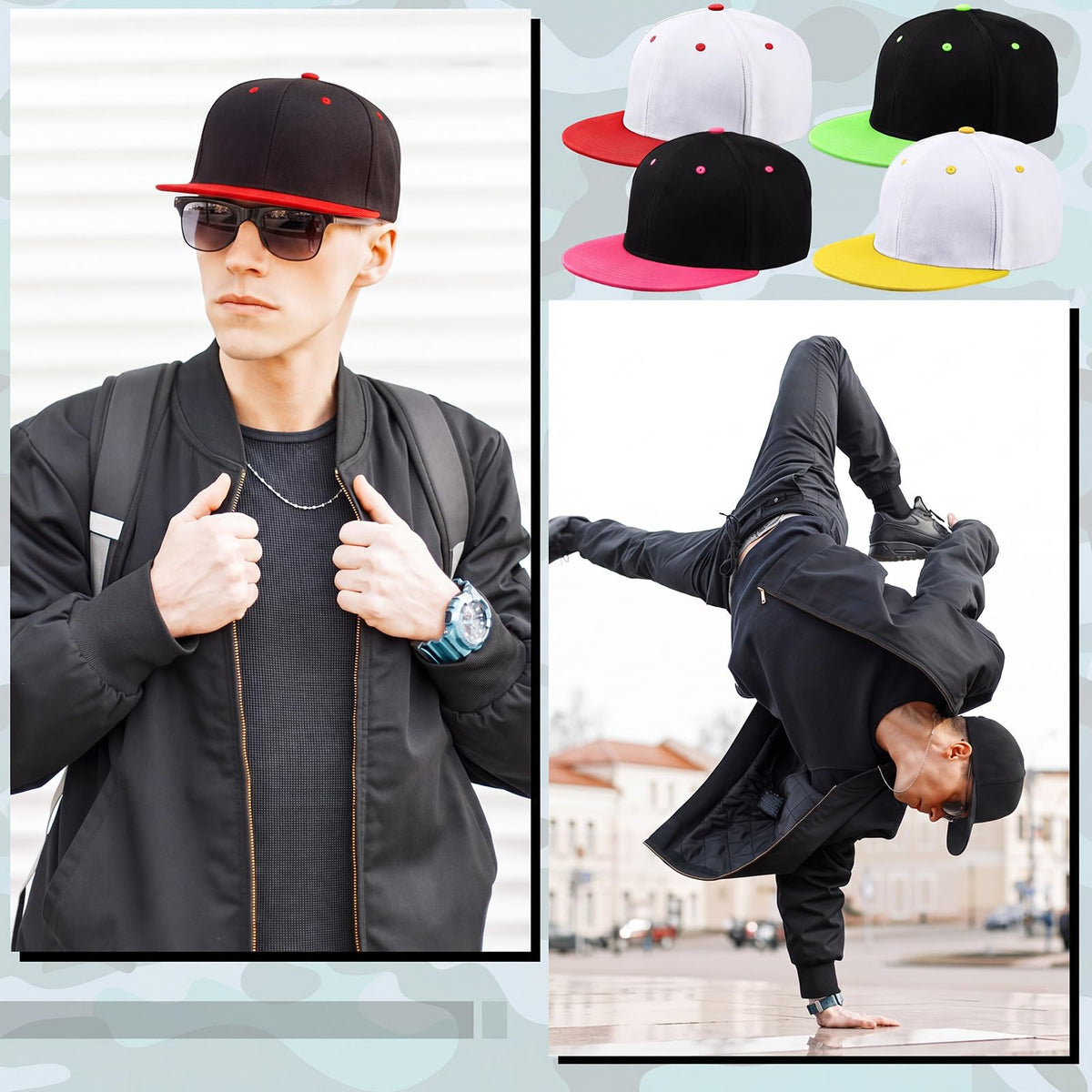 30 Pcs Flat Cap Baseball Caps B535
