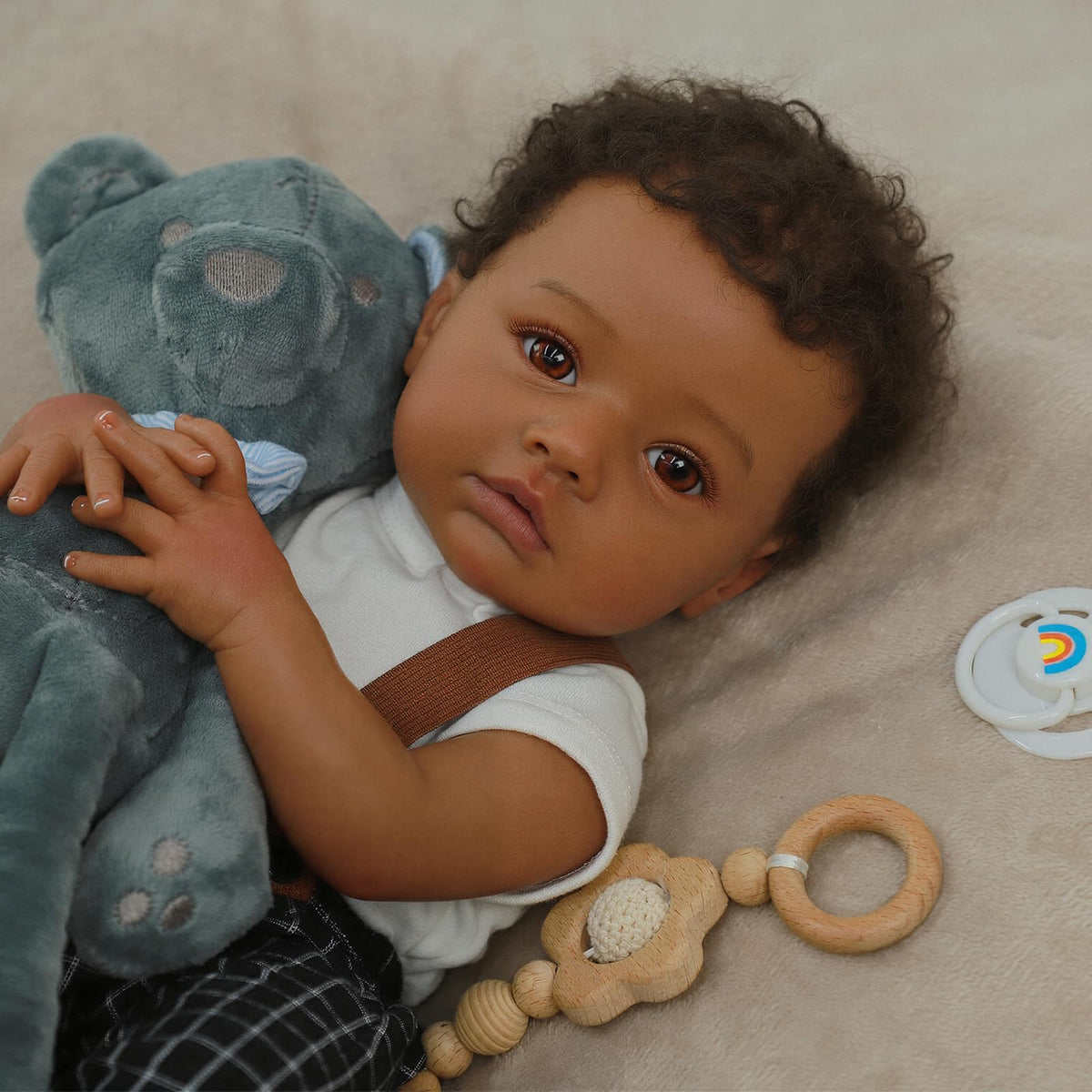 Black 20" Reborn Baby Dolls U324