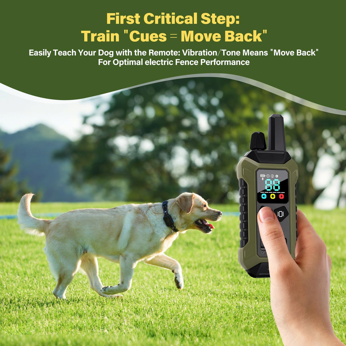 Wireless Dog Collar Fence System with Remote Training U467