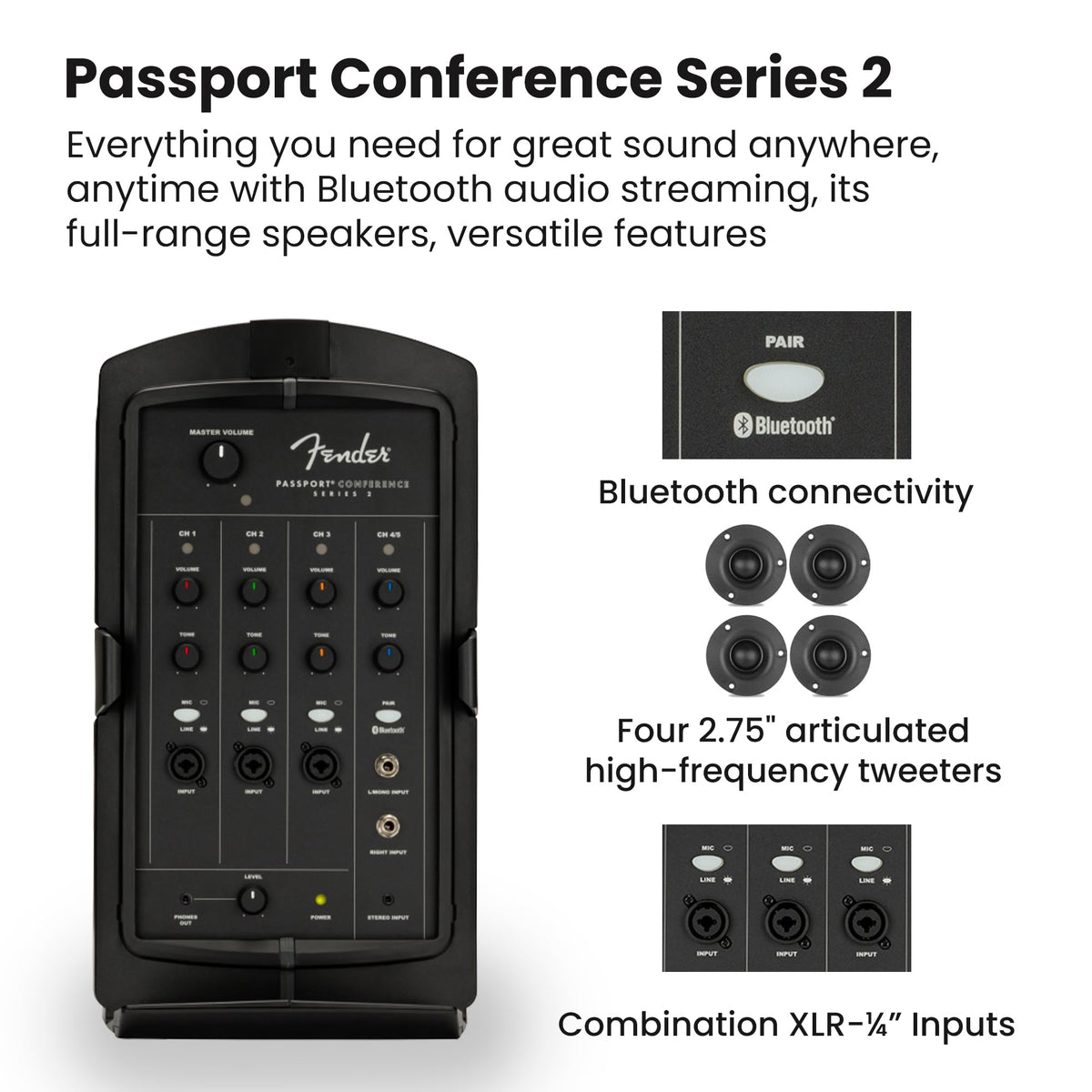 Portable PA System with Microphone Kit M93885