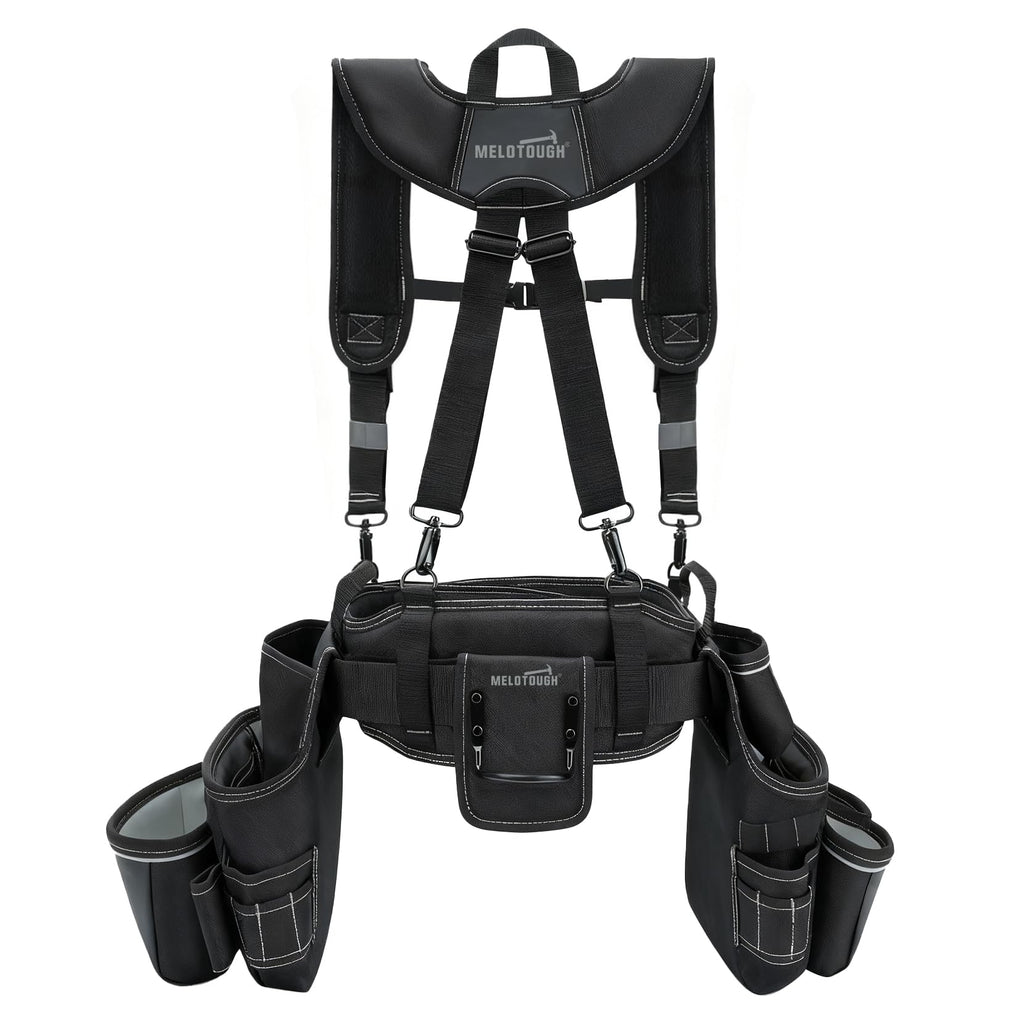 Tool Belt with Suspenders 32 Pockets 34"-48" Waist A475841