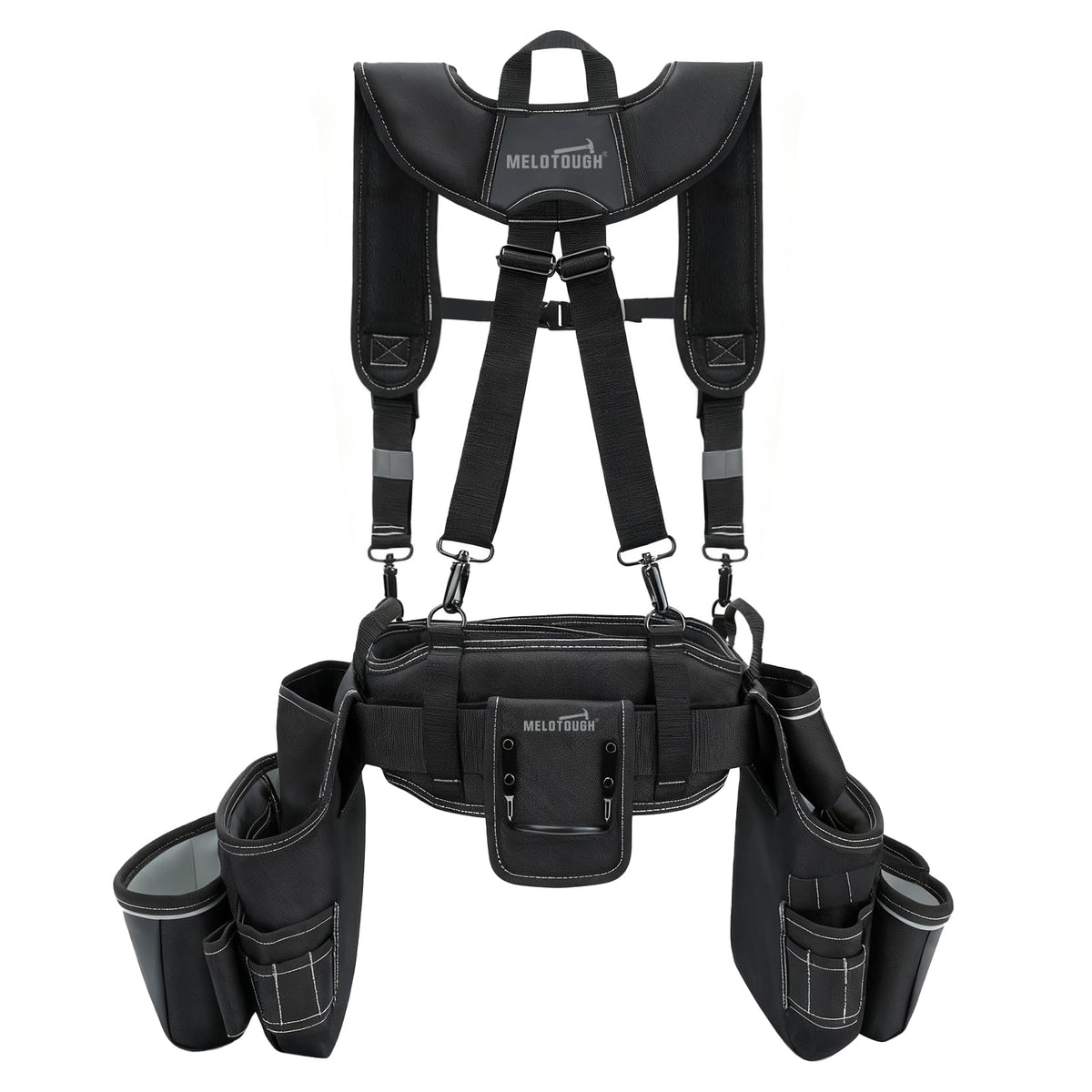 Tool Belt with Suspenders 32 Pockets 34"-48" Waist A475841