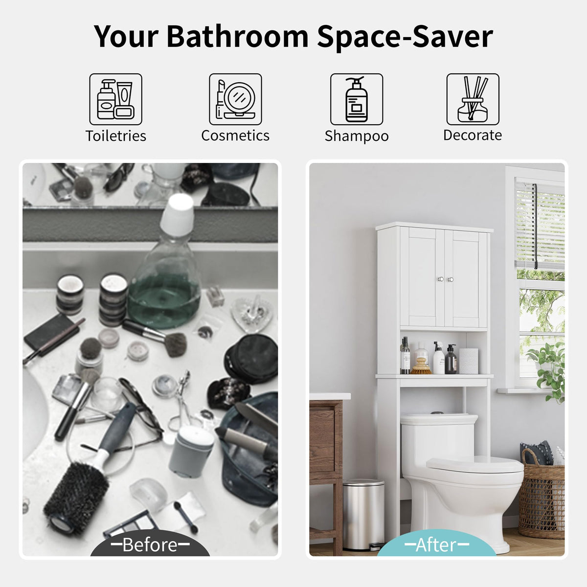 Over the Toilet Storage Cabinet H73162