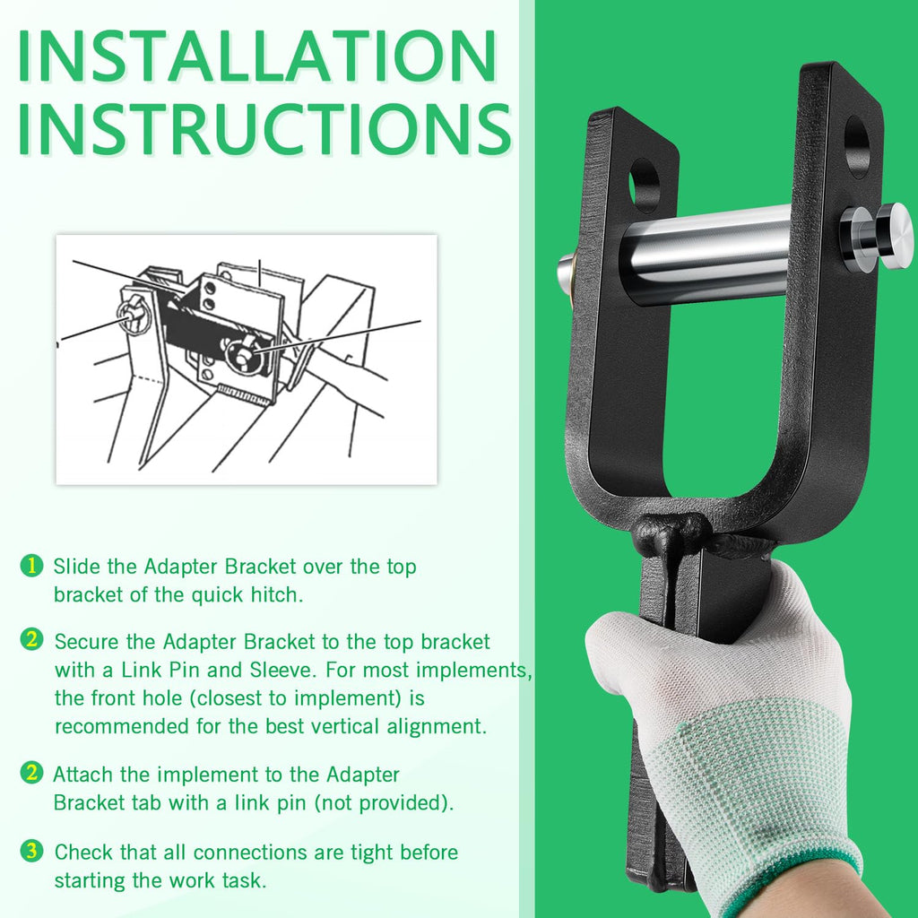 Quick Hitch Adapter with Adapter Sleeve Category 1 Q789875
