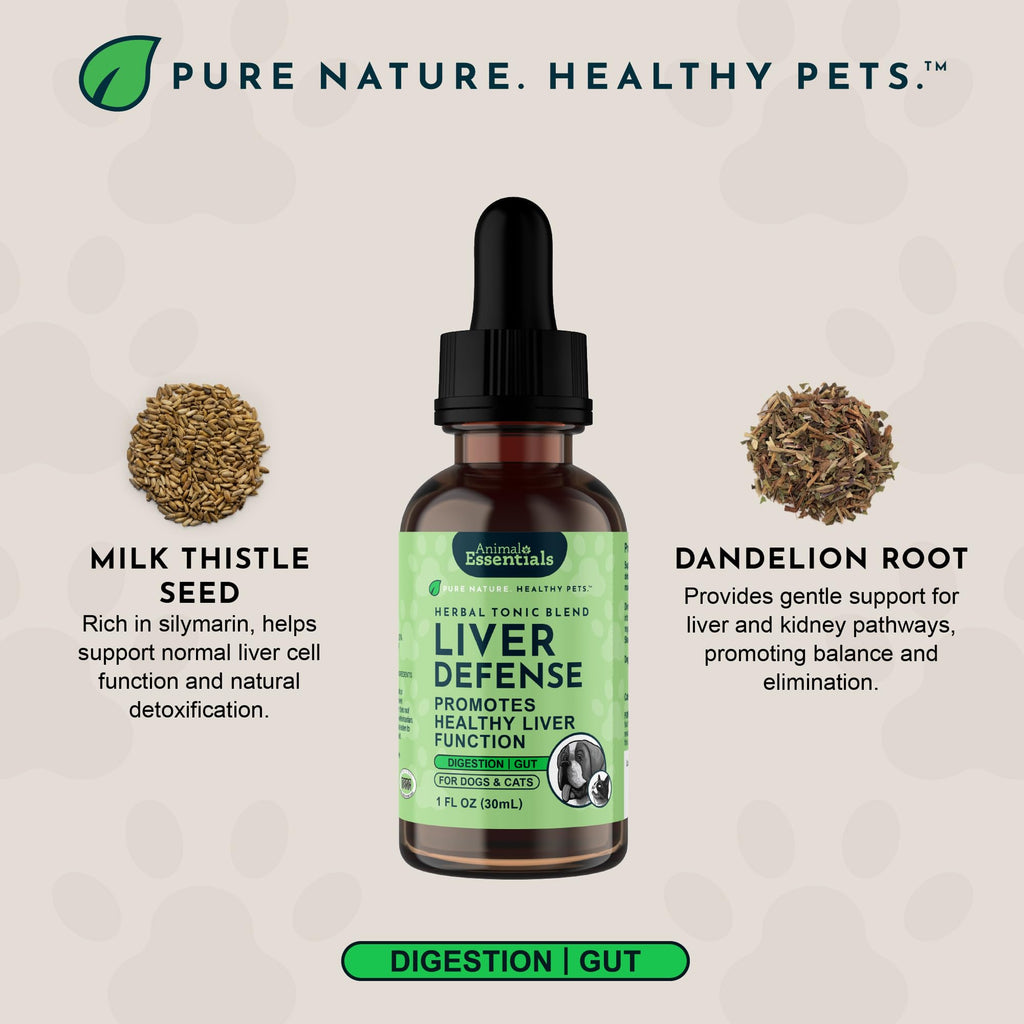 Liquid Liver Support Supplement for Dogs & Cats 2 Fl Oz P500