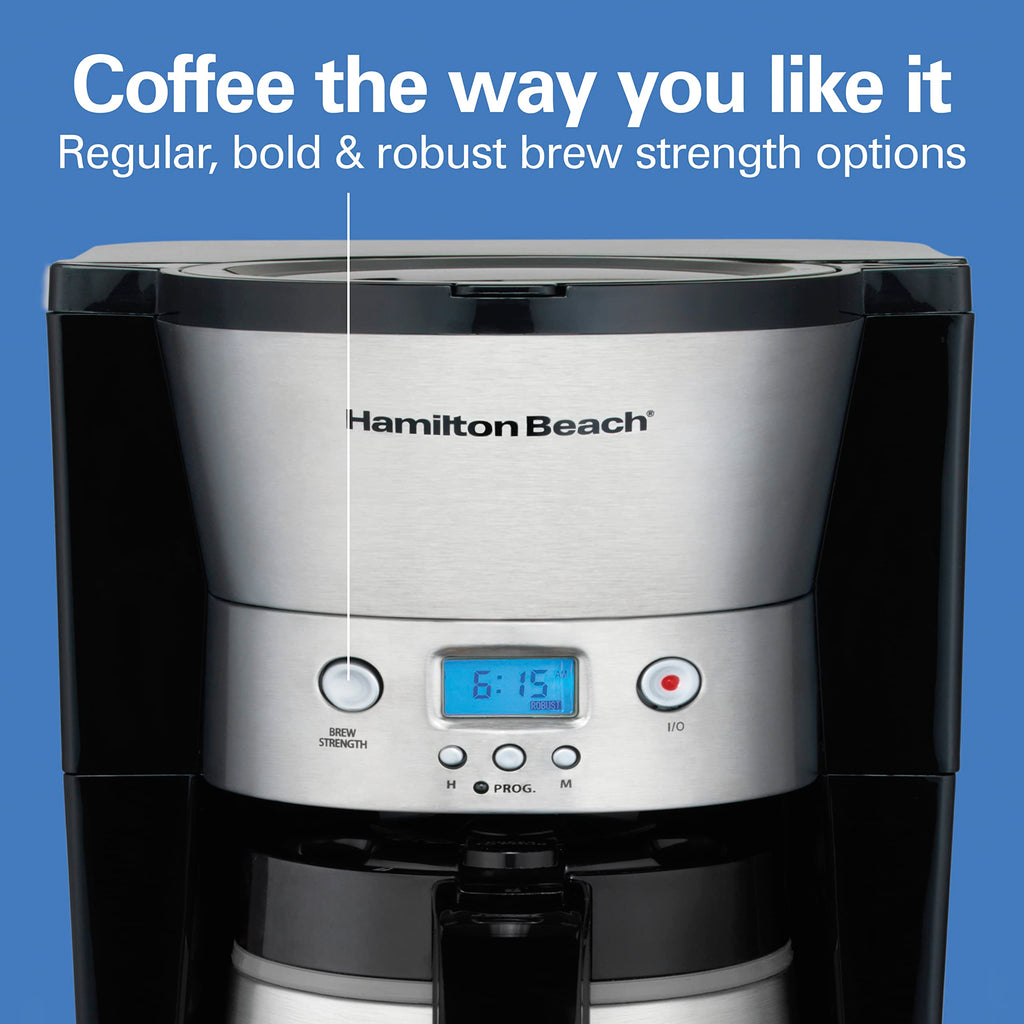 Programmable Drip Coffee Maker with 10 Cup Thermal Carafe S2025
