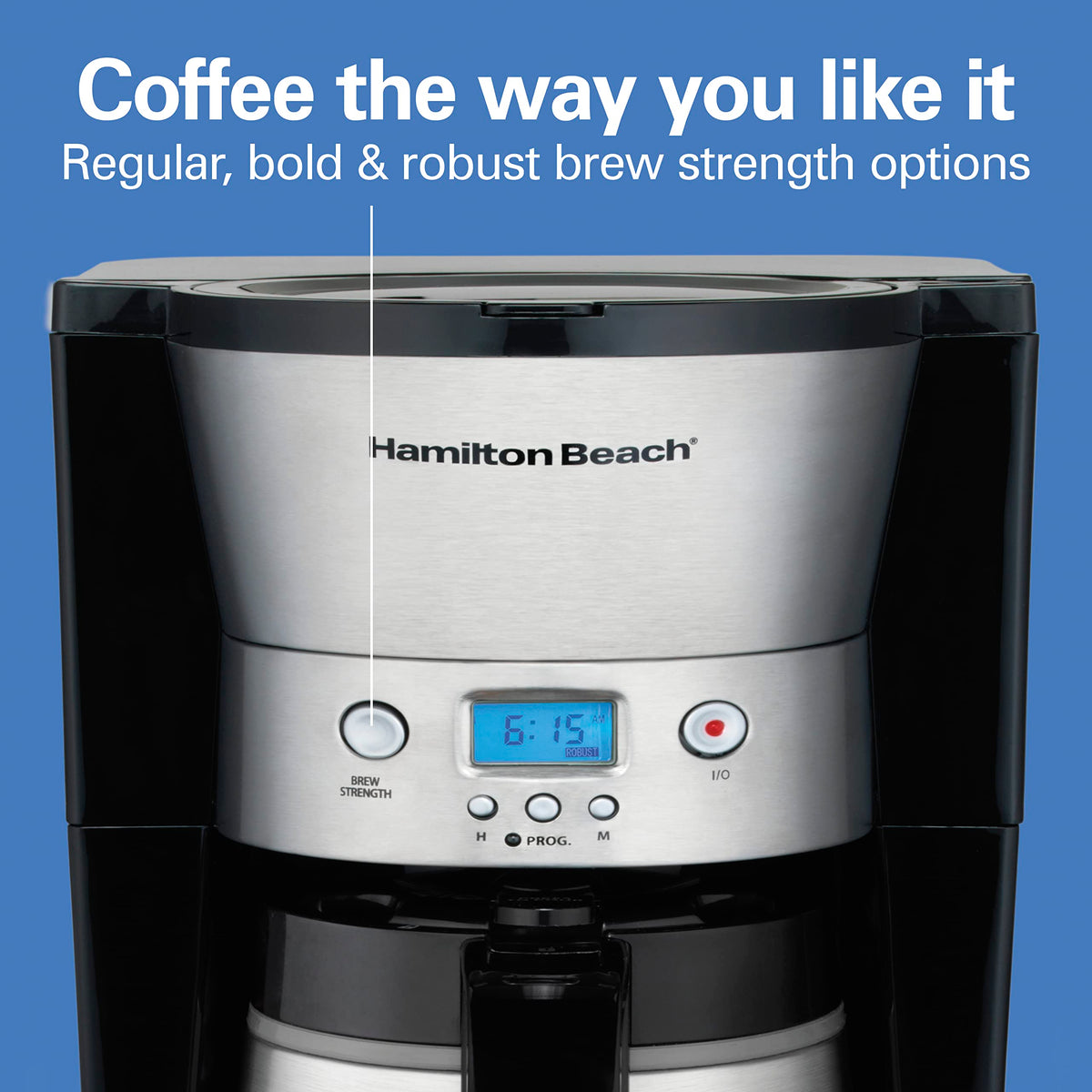 Programmable Drip Coffee Maker with 10 Cup Thermal Carafe S2025