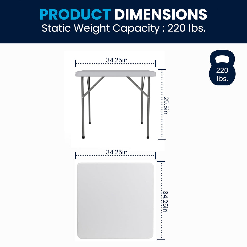 Square Plastic Folding Table I208455