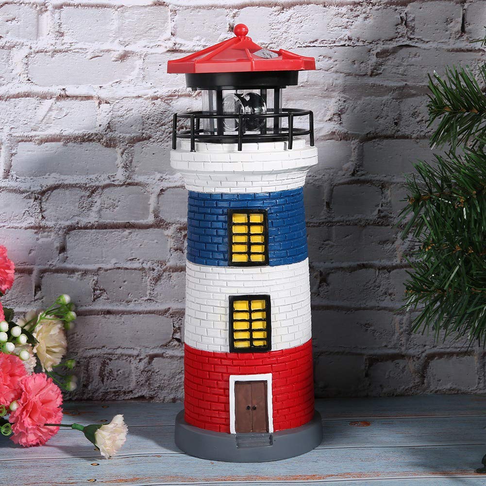 Solar Lighthouse Statue Outdoor Light L302654