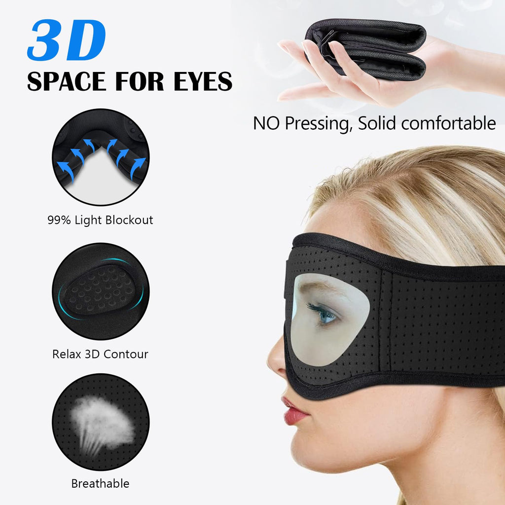 Sleep Mask with Bluetooth Headphones J115