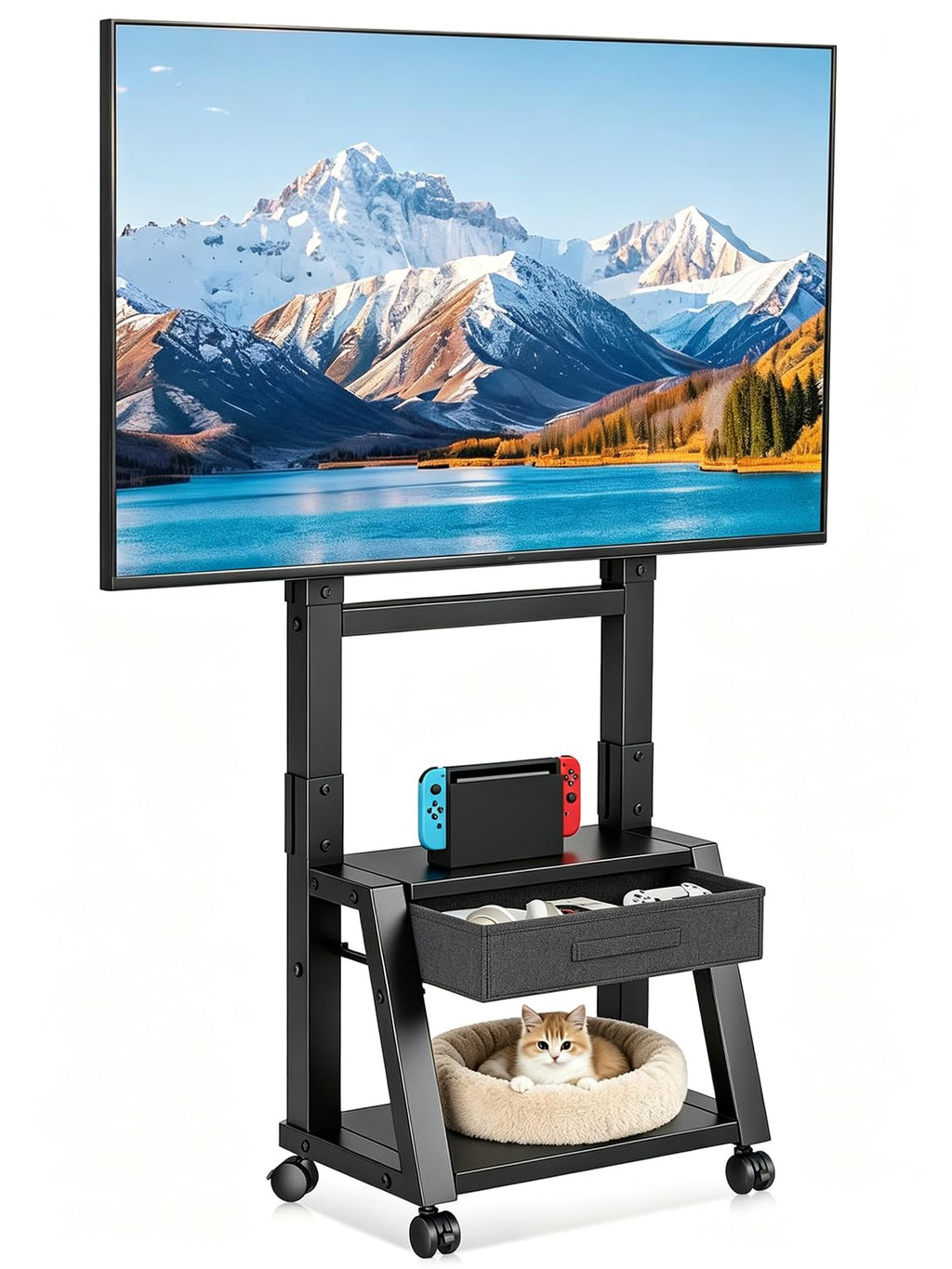 Mobile TV Cart with Storage Drawer for 32-75 inch TVs L803357