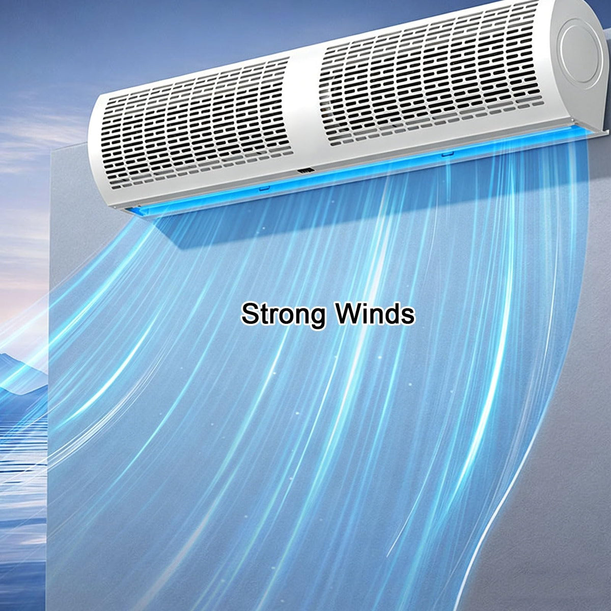 Wall Mounted Air Curtains Dual Speed Control 220V P2616