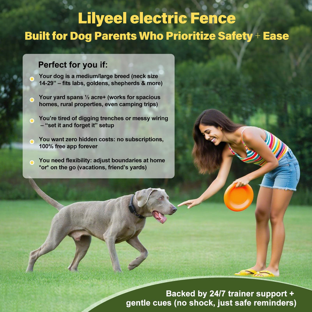 Wireless Dog Collar Fence System with Remote Training U467