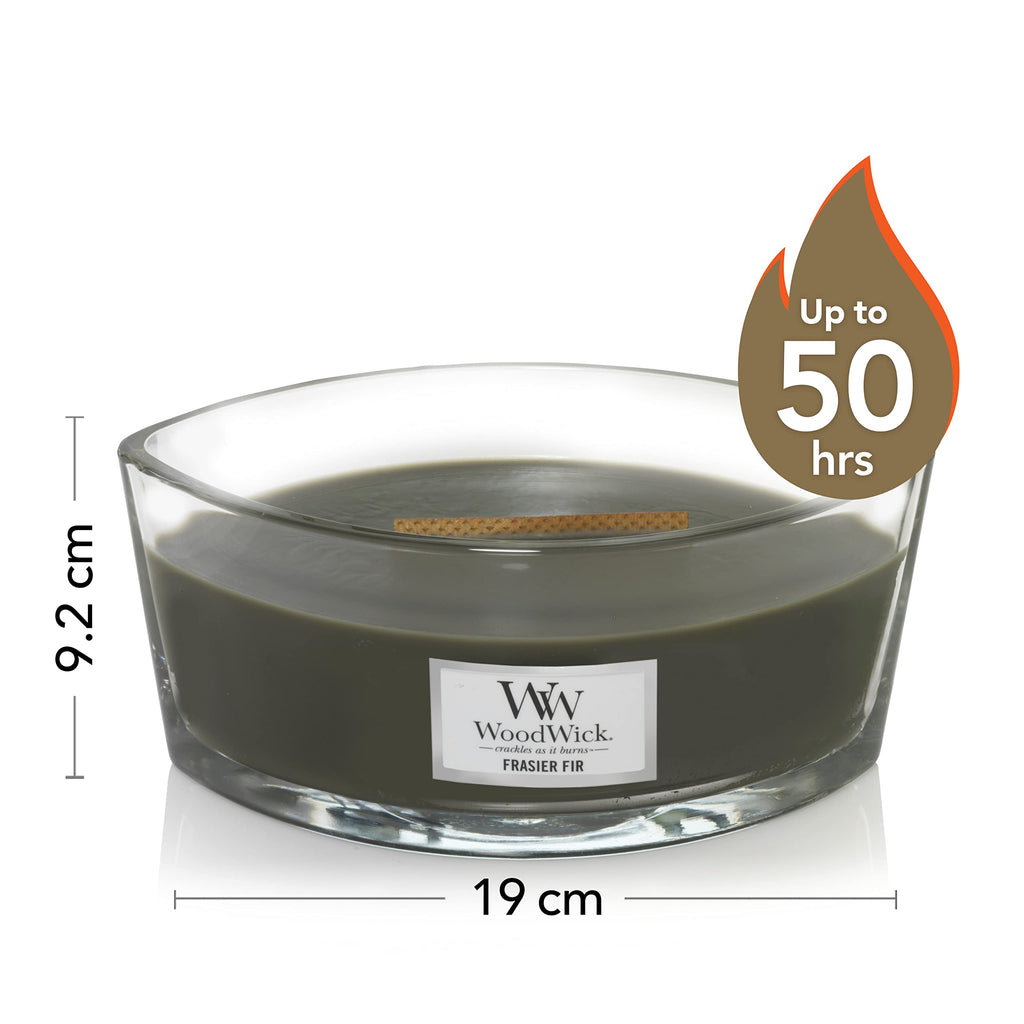 Scented Candle, 16oz Soy Blend Wax Wood Wick E2601