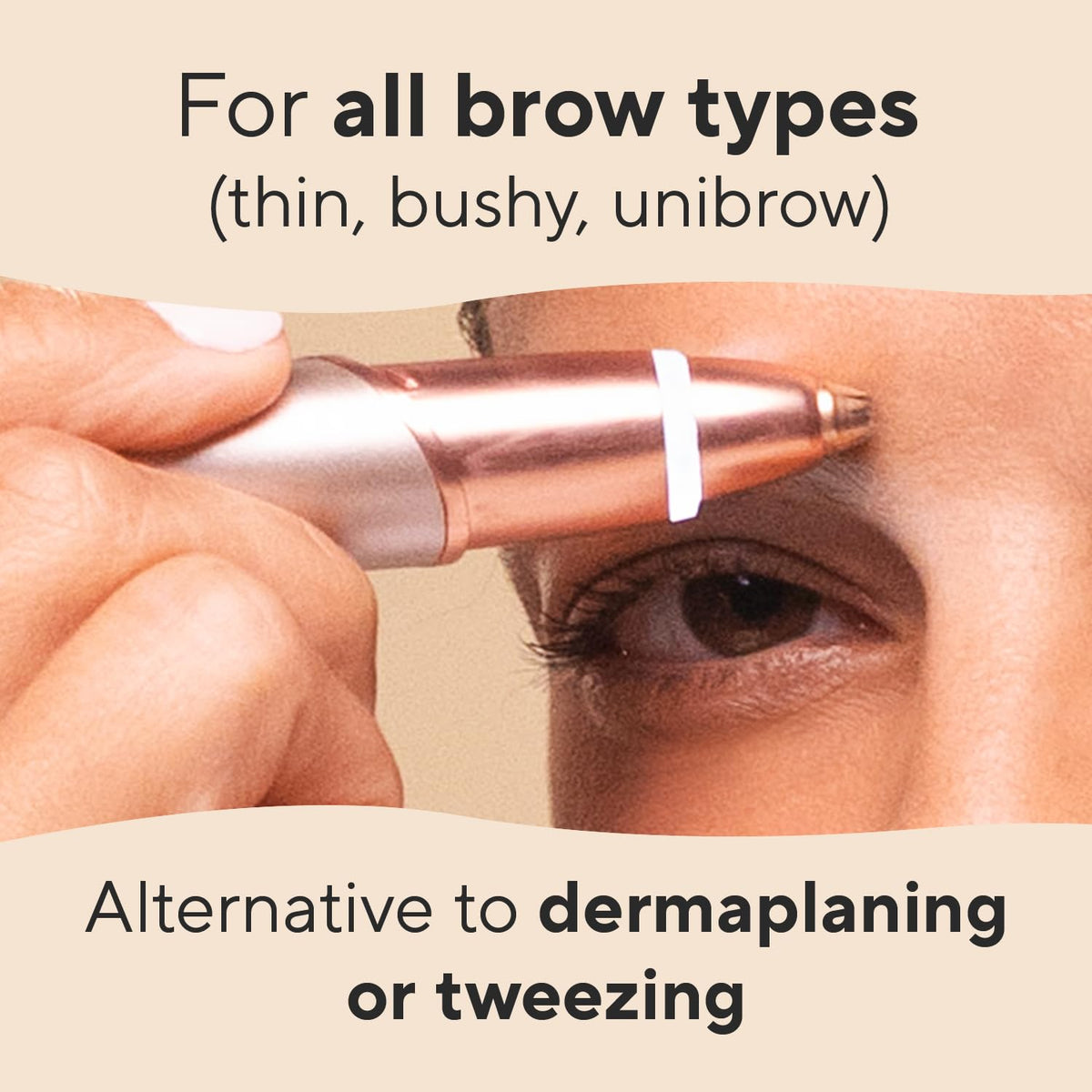 Electric Eyebrow Hair Remover with LED Light C744937