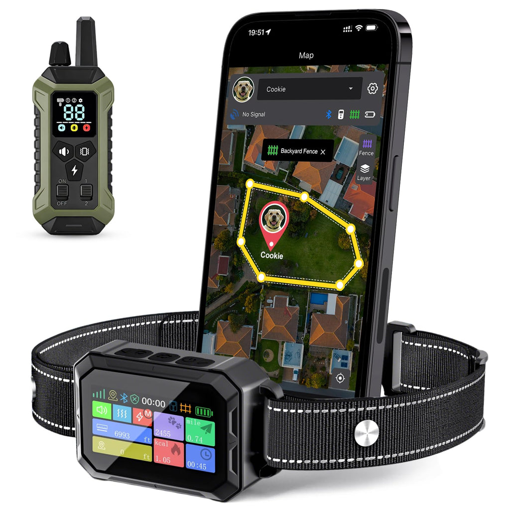 Wireless Dog Collar Fence System with Remote Training U467