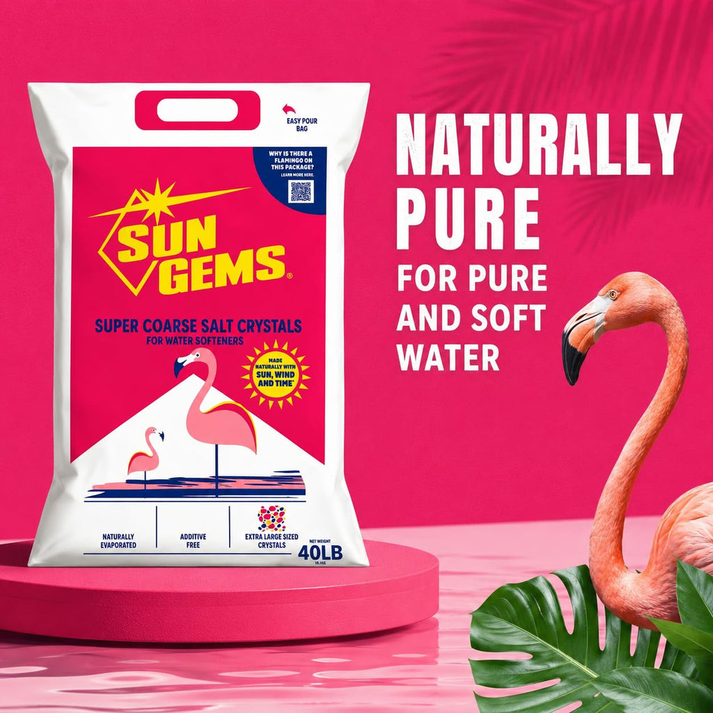 Super Coarse Water Softener Salt Crystals 40 lb Additive Free Q85077