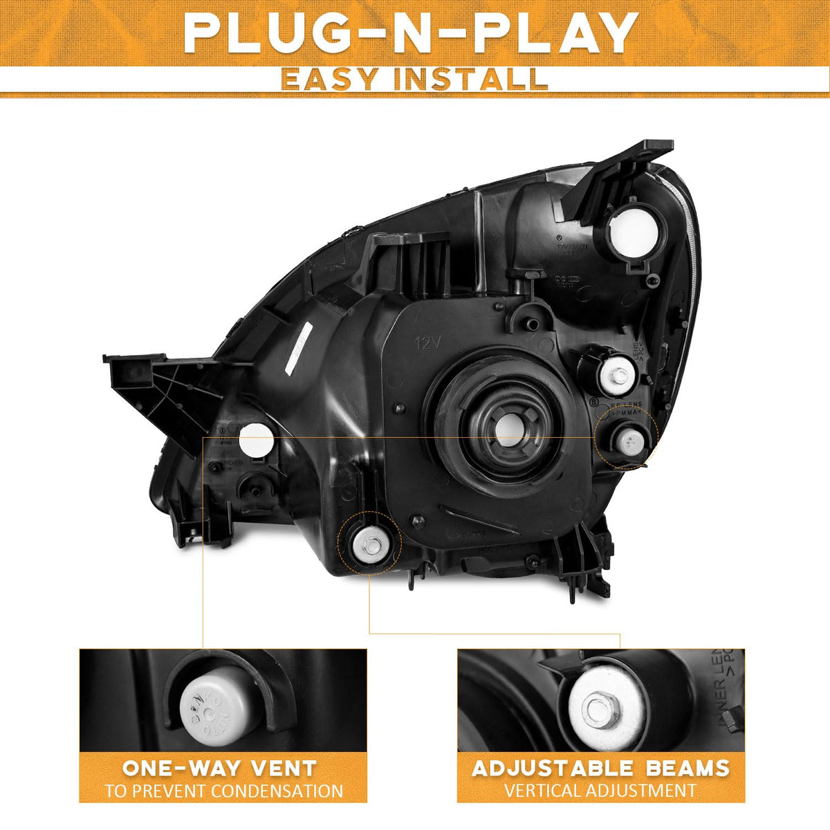 Halogen Headlights Assembly K9394