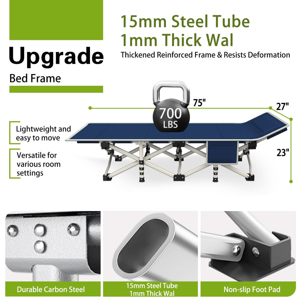 Camping Cot with Thick Pad F874