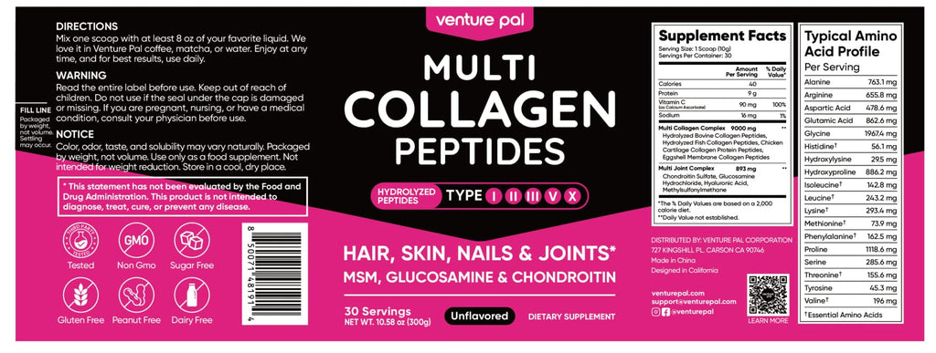 Hydrolyzed Multi Collagen Peptides Powder B51396
