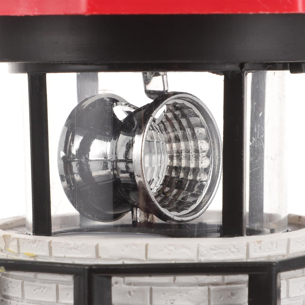Solar Powered Rotating Lighthouse Resin LED Light Z771048