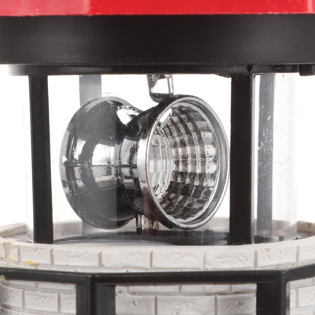 Solar Powered Rotating Lighthouse Resin LED Light Z771048