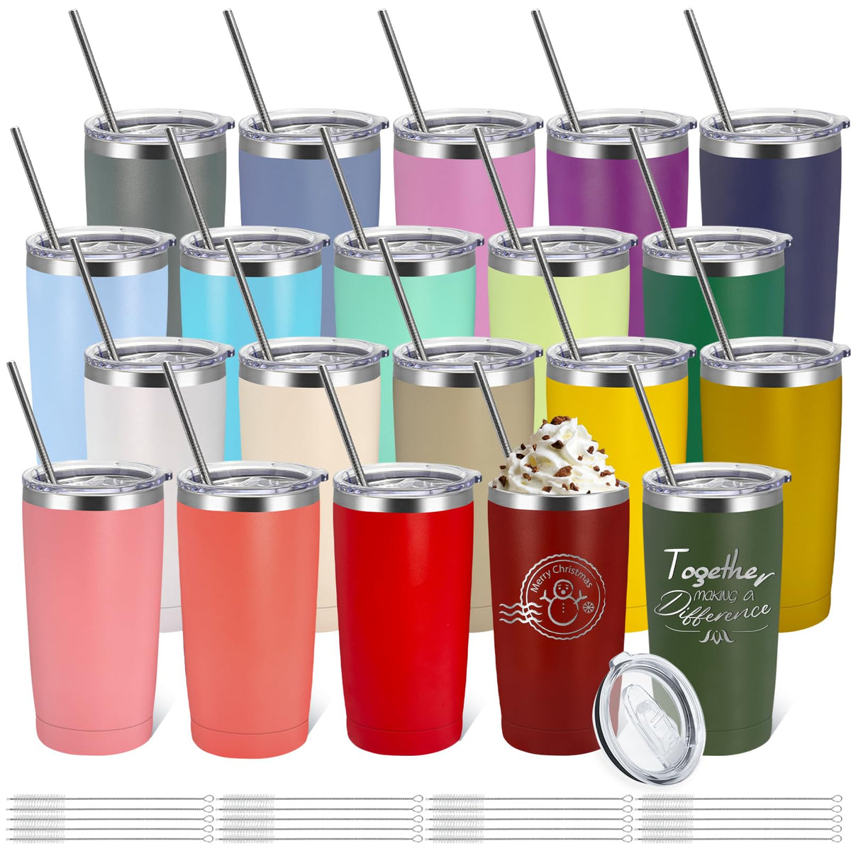 20 Pack Stainless Steel Insulated Tumbler X2123