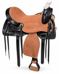 Argentina Cow Leather Saddle Set with Headstall, Reins & Breastplate C150133