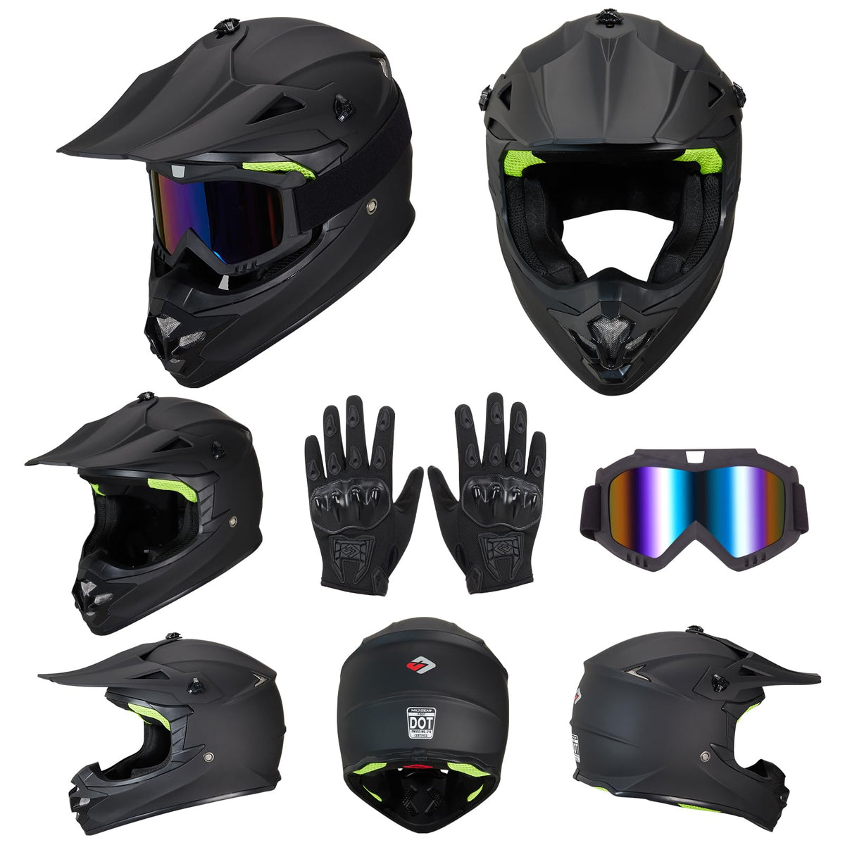 DOT Approved Full Face Motocross Helmet R339325