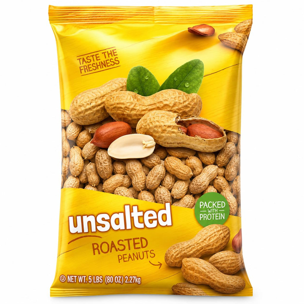 Unsalted In-Shell Peanuts 5 lb Bag H286389