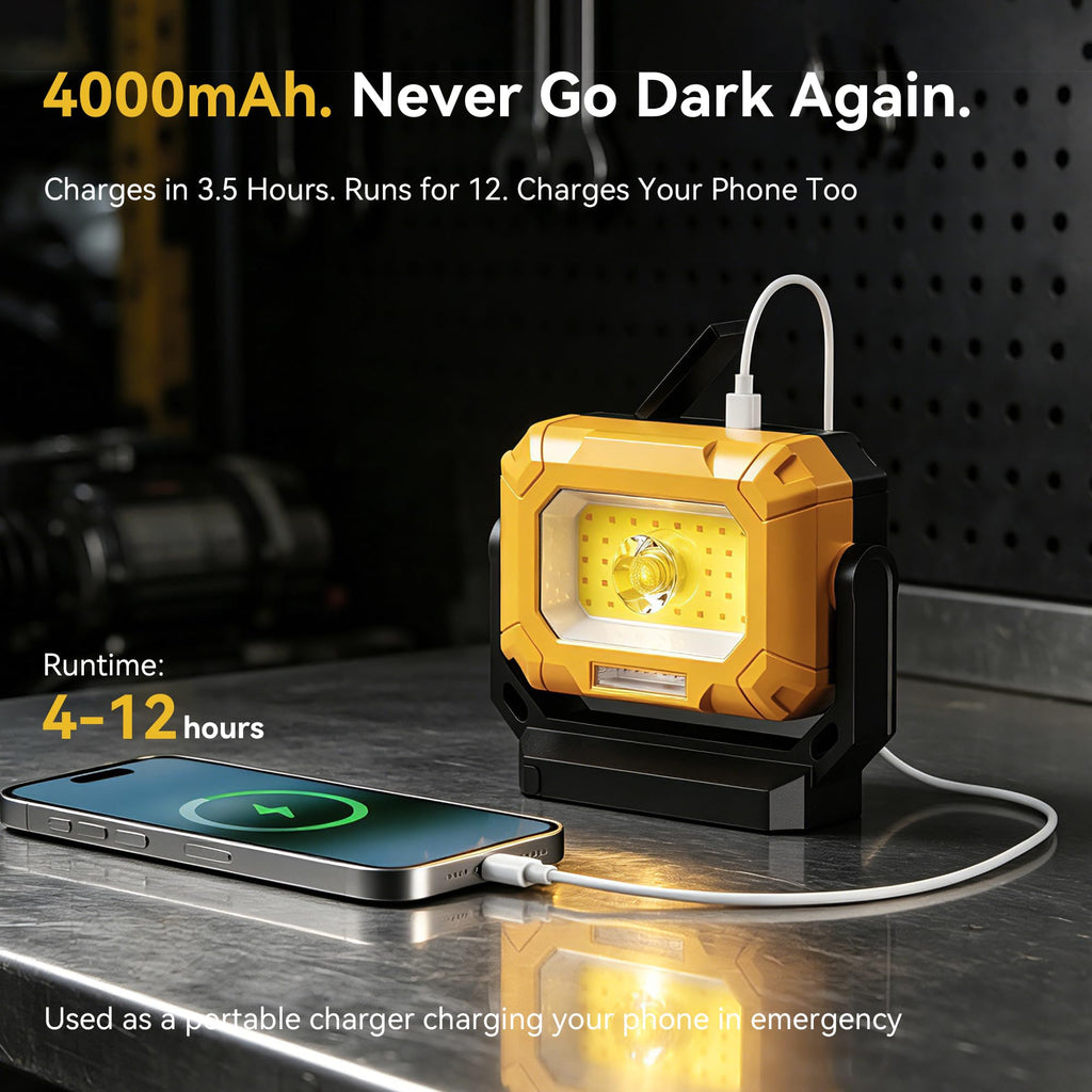2 Pack 1500LM COB LED Work Light Z3396