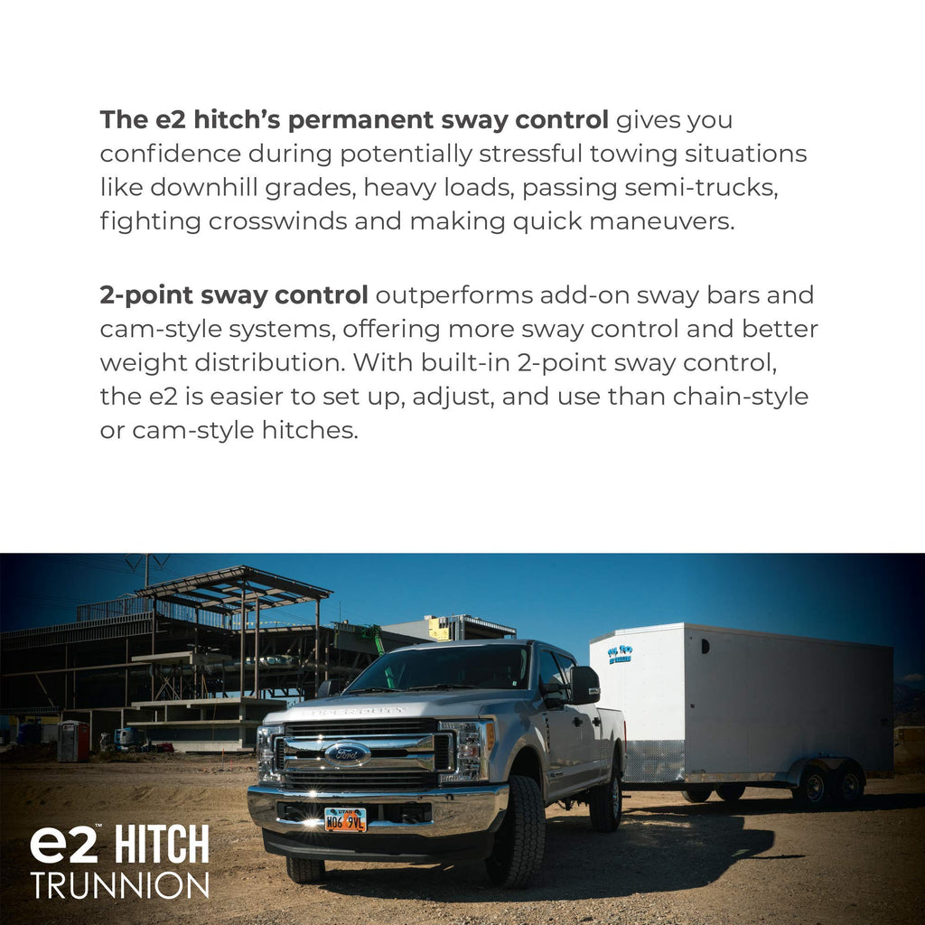 2-Point Sway Control Trunnion Hitch, 8,000 Lbs Trailer Weight Rating P8812