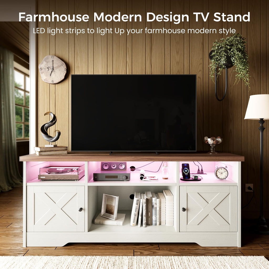White TV Stand T6322