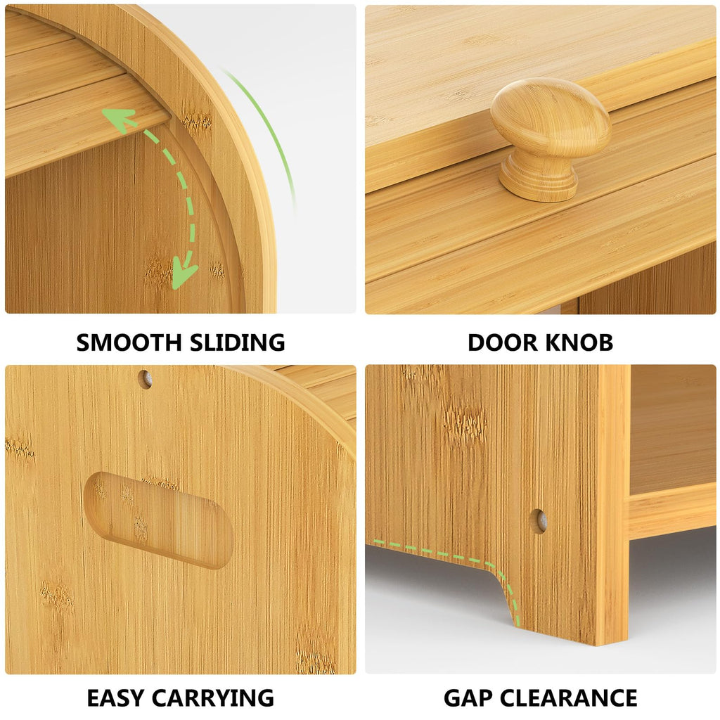 Bamboo Bread Box D91792